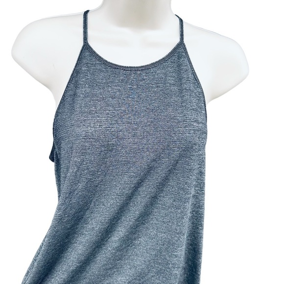 Lululemon Fast As Light Singlet Tank Heathered Black Womens Size 4 EUC - Picture 5 of 8